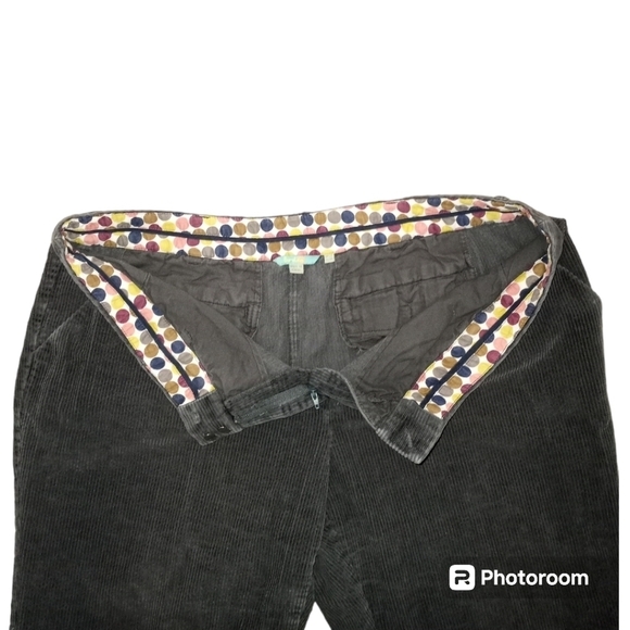 Boden Wide Wale Corduroy Pants Dark Gray Size 18L - Picture 6 of 16